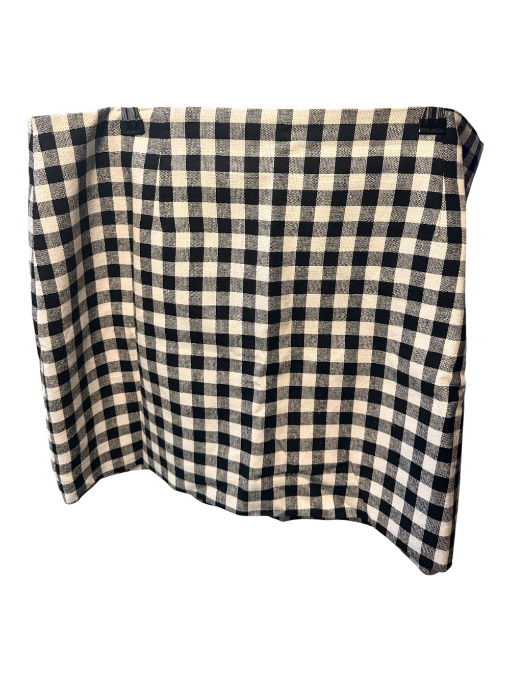 Express Black and White Gingham Mini Skirt